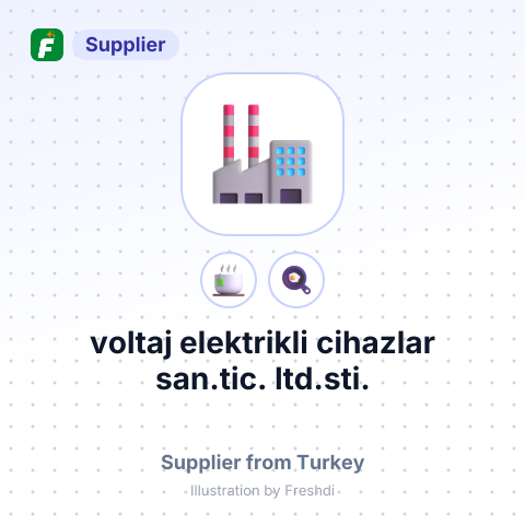 voltaj elektrikli cihazlar san.tic. ltd.sti. – summary card, no photo uploaded yet