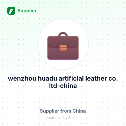 wenzhou huadu artificial leather co.,ltd-china – summary card, no photo uploaded yet