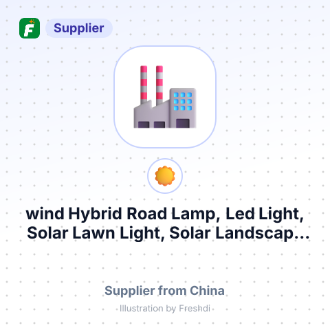 wind Hybrid Road Lamp, Led Light, Solar Lawn Light, Solar Landscape Light, Led Traffic Light – summary card, no photo uploaded yet