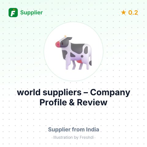 world suppliers – summary card, no photo uploaded yet