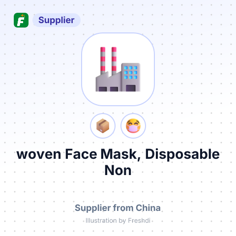 woven Face Mask, Disposable Non – summary card, no photo uploaded yet