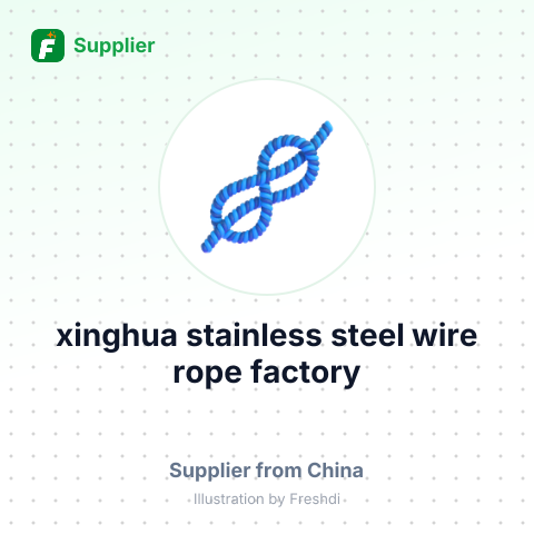 xinghua stainless steel wire rope factory – summary card, no photo uploaded yet