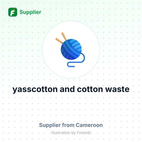 yasscotton and cotton waste – summary card, no photo uploaded yet