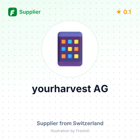 yourharvest AG – summary card, no photo uploaded yet