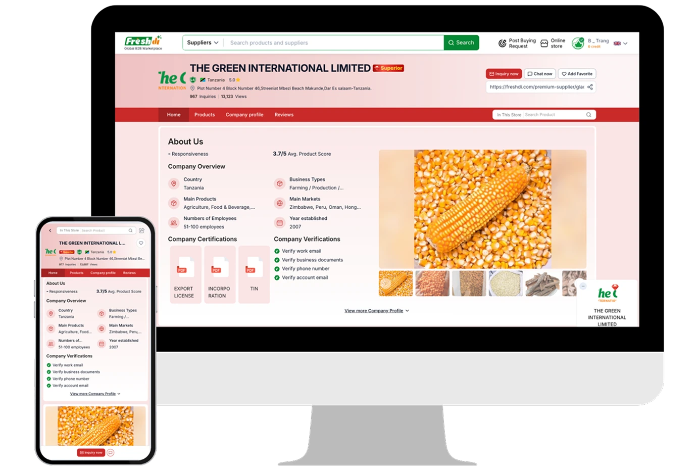 Unlock fresh deals: Freshdi supplier dashboard for verified global buyers, Premium Store, and B2B marketplace